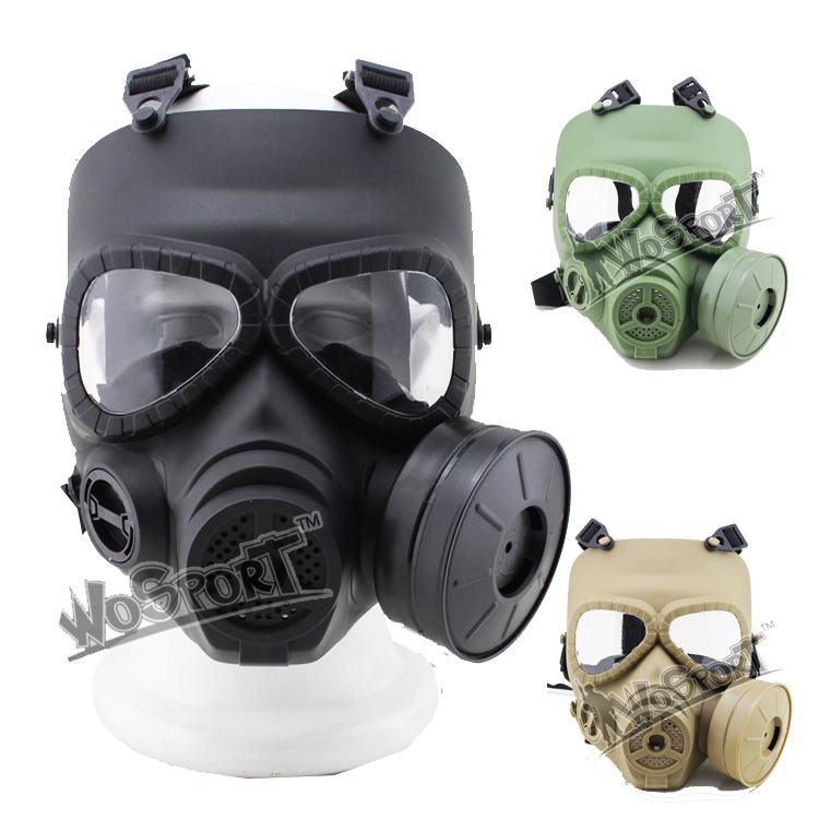 酋长面具M04风扇镜片防雾 骷髅生化 防护CS单罐面罩
