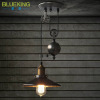 Retro creative bar lens for living room for corridor, ceiling lamp, American style