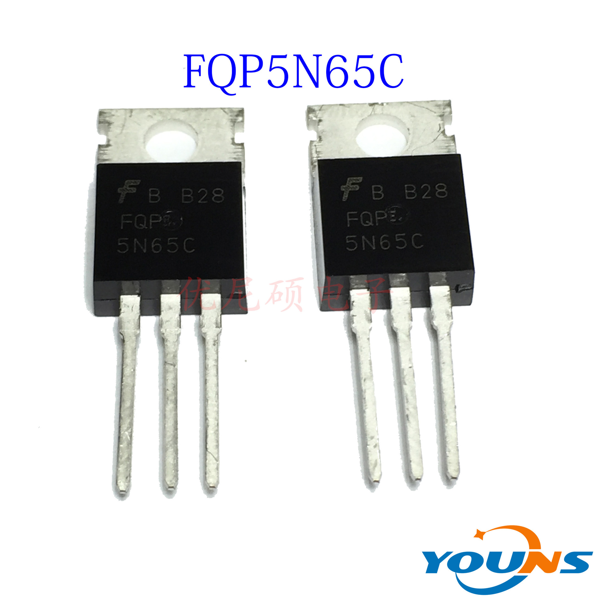 仙童 MOS场效应管 FQP5N65C 5N65C 5A650V TO220 TO-220F