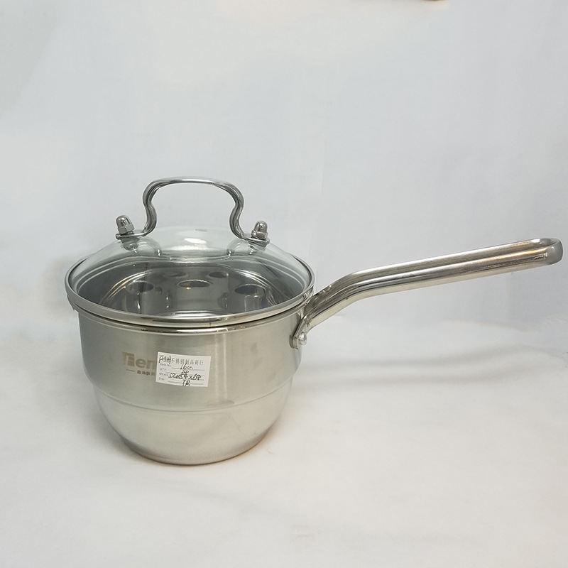 厂家直销不锈钢无磁奶锅家用煮面锅宝宝辅食锅单柄奶锅礼品锅详情图5