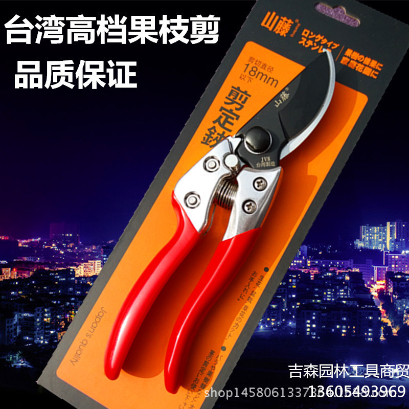 进口园艺剪刀修枝剪树枝修枝剪刀园林工具果枝剪果树粗枝剪特氟龙