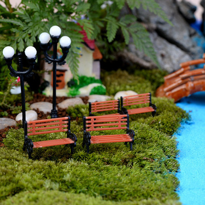 造景装饰 公园长椅 造景椅子 多肉微景观摆件BJ-2003