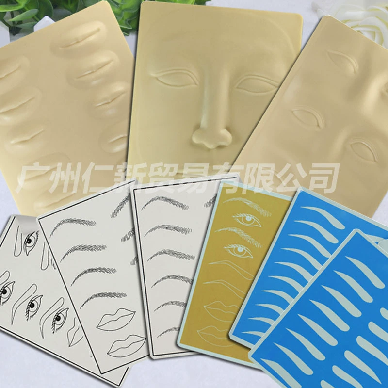 Silicone three dimensional skin for tattoo practice for eyelids, in 3d format