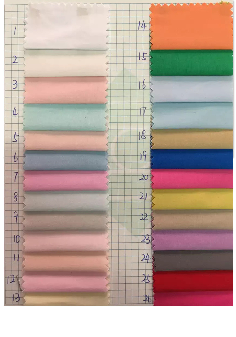 direct deal 133*72 Plain Poplin No bomb Cotton twill Clothing material Spot wholesale