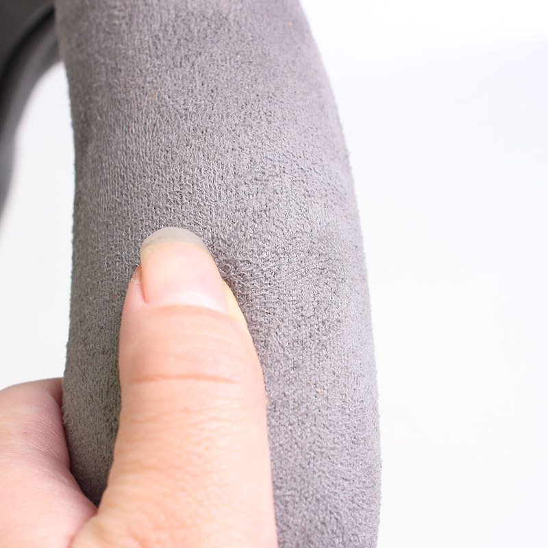 38cm麂皮絨方向盤套 環(huán)保白色內圈把套 3D立體方向盤套R201-4