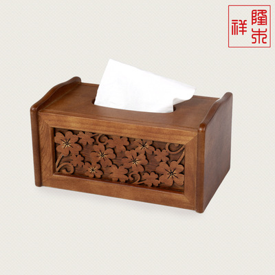 Manufactor Direct selling solid wood originality Tissue box Wooden pumping tray fashion Retro tea table Paper pumping box customized wholesale