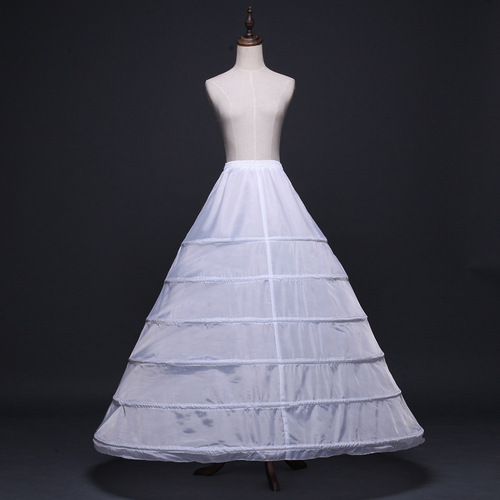 Bust six steel rings fluffy elastic waist wedding dress prom performance petticoat six steel rings lined Cos wholesale