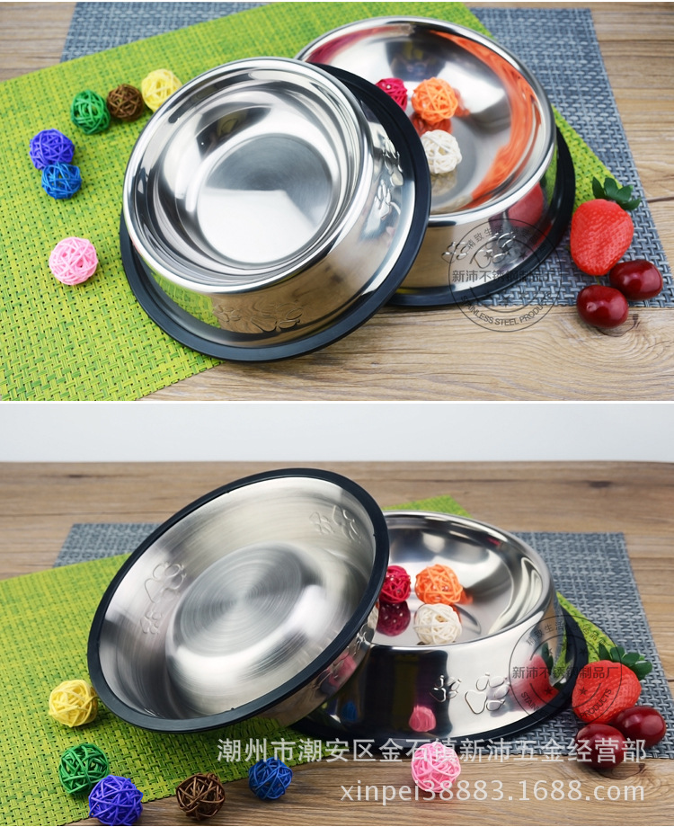 宠物食盆（不锈钢色）_17