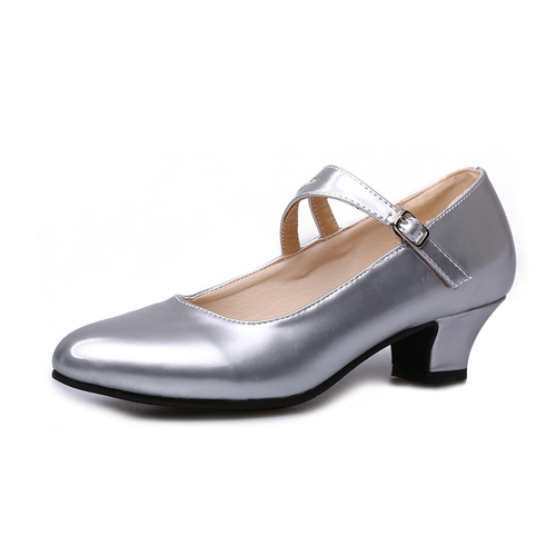 Factory New Dance Shoes Low Heel Dancing Shoes for Women Square Dance Shoes Latin Dance Shoes Open Toe Single Shoes Wholesale
