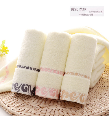 毛巾批发 纯棉毛巾无捻纱提花 祥云加厚毛巾 定制礼品毛巾批发|ms