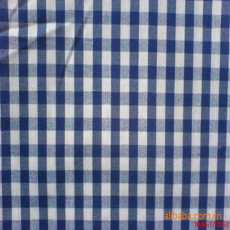 现货供应南通棉锦弹力布 休闲服装用布格子提花色织布