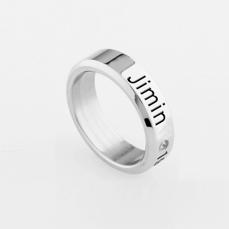 KPOP Jung Kook Ring Stainless Steel Bangtan Boys Jimin Suga Rap