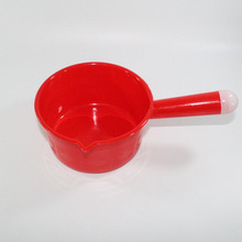 2两元店批发 红水瓢 厨房塑料粗柄水舀子厨房用品红色塑料瓢 临沂