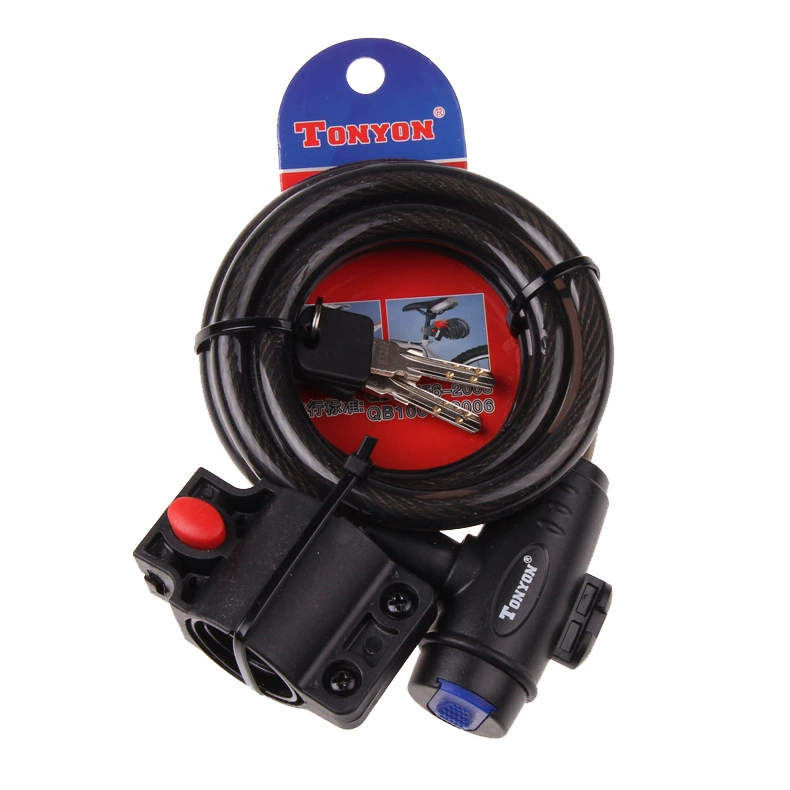 TONYON универсальный замок велосипедный замок горный велосипед рулонный замок стальной трос замок полоса замок 1,2 м