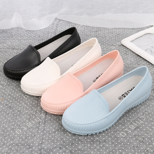 Nurse Women Pregnant Casual Waterproof Anti-slip Chickpea Shoes Black Hotel Work Shoes Women's Soft Comfortable