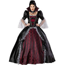 鬼节服装 女吸血鬼女巫装万圣节女巫服 化妆舞会派对女王服 制服
