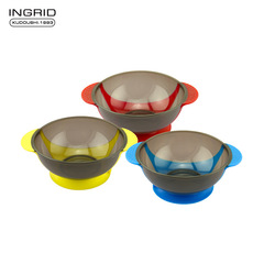 Amazon hair dye bowl, colorful anti-fall silicone suction cup dye bowl, hair salon special baking oil bowl, hairdressing tool hair dye bowl