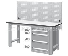 中国天钢TANKO耐磨 WBS-57041F12带挂板四落地柜式工作桌