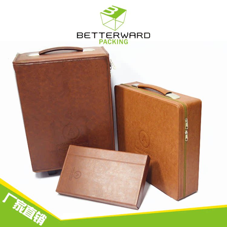 Wholesale Sun sunglasses storage box luggage case new display props PU leather display props production