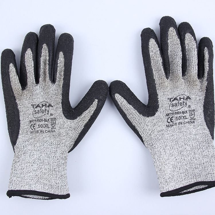 外贸原单手套 园艺防护玻璃切割木材切割手套防切割5A级 劳保手套