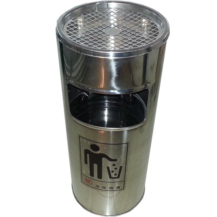 Factory direct sales of stainless steel luxury fruit peel buckets, hotel, shopping mall, corridor trash cans, high-end sanitary ware detail image 10