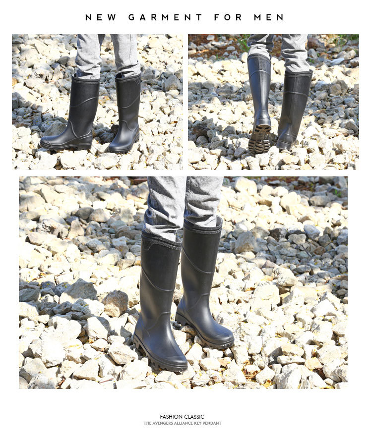 Chaussures - bottes caoutchouc homme pour printemps - semelle tendon - Ref 963159 Image 11