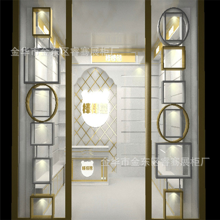 金色珠宝展柜 衢州找工厂 可定制100货柜 订做产品展示柜直销