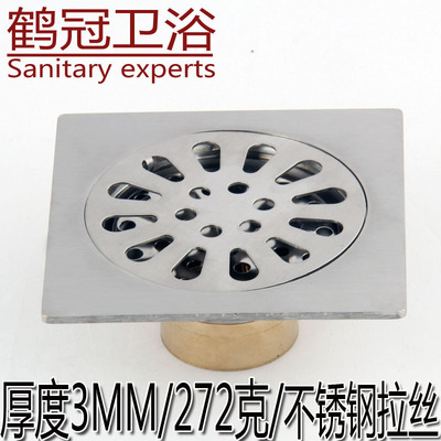 Floor drain manufacturers wholesale Stainless steel the floor drain wire drawing the floor drain Stainless steel 3%