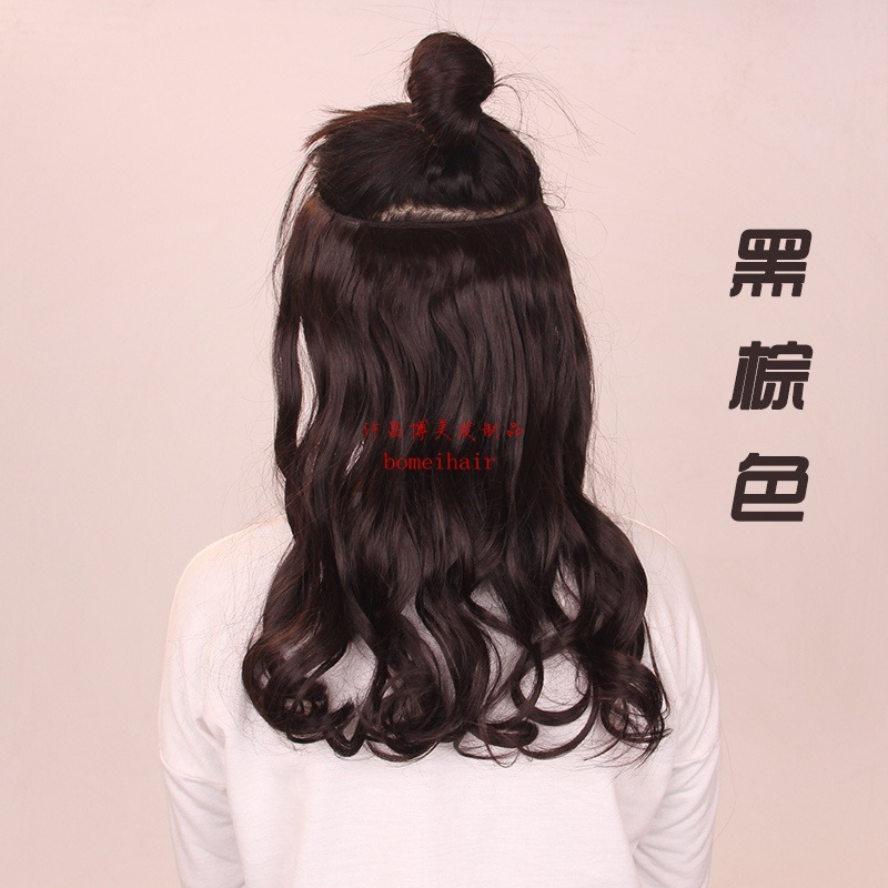 黑棕色卷