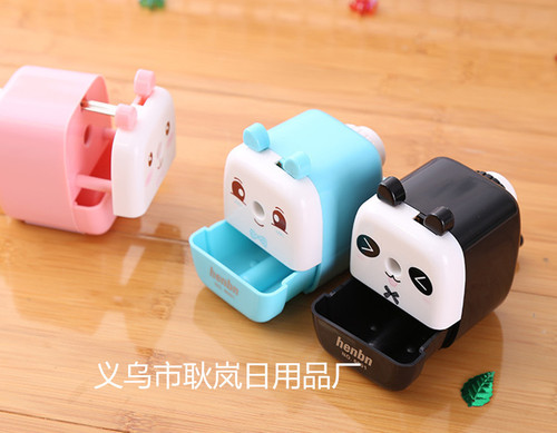 Zhengrong Bear Hand Pencil Sharpener Pencil Sharpener Creative Cartoon Plastic Pencil Sharpener Korean School Supplies Wholesale