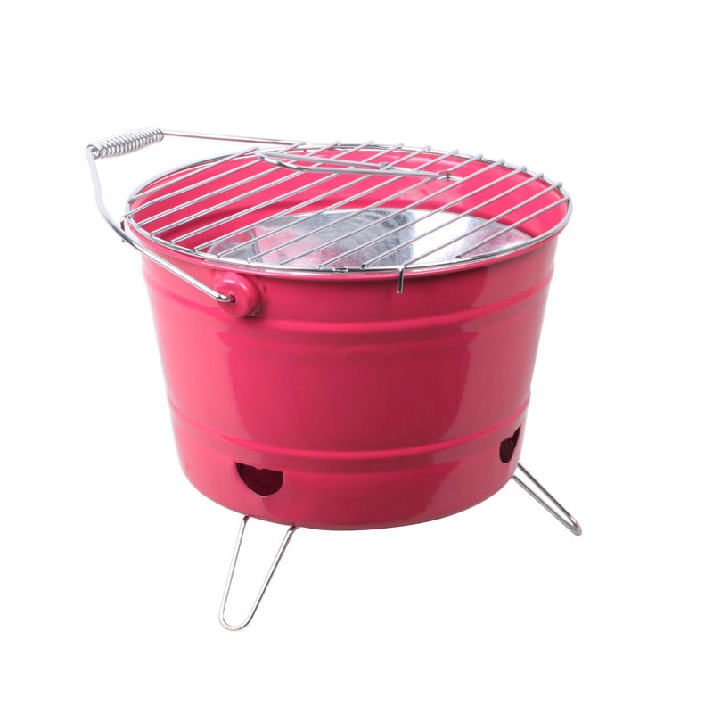 Suministro directo de fábrica integrado de 12 pulgadas creativo en forma de cubo horno de barbacoa portátil horno de barbacoa al aire libre