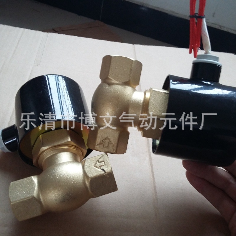 铜体蒸汽阀US-25 2L200-25 1寸DN25管道高温电磁阀