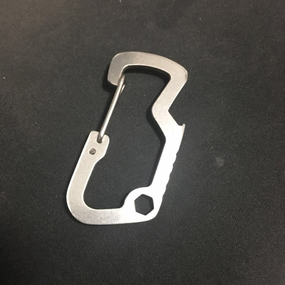 批发 EDC户外用品野营装备 快挂登山扣 多功能不锈钢快挂扣开瓶器|ru