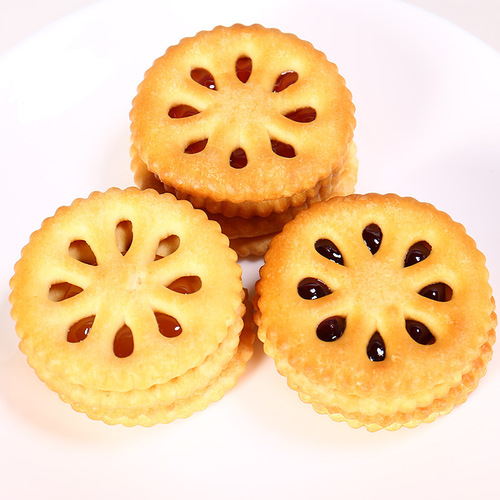 Hong Kong Bites Exquisite Jam-Filled Cookies 250g Gift Box 8090 Classic Nostalgic Leisure Snacks