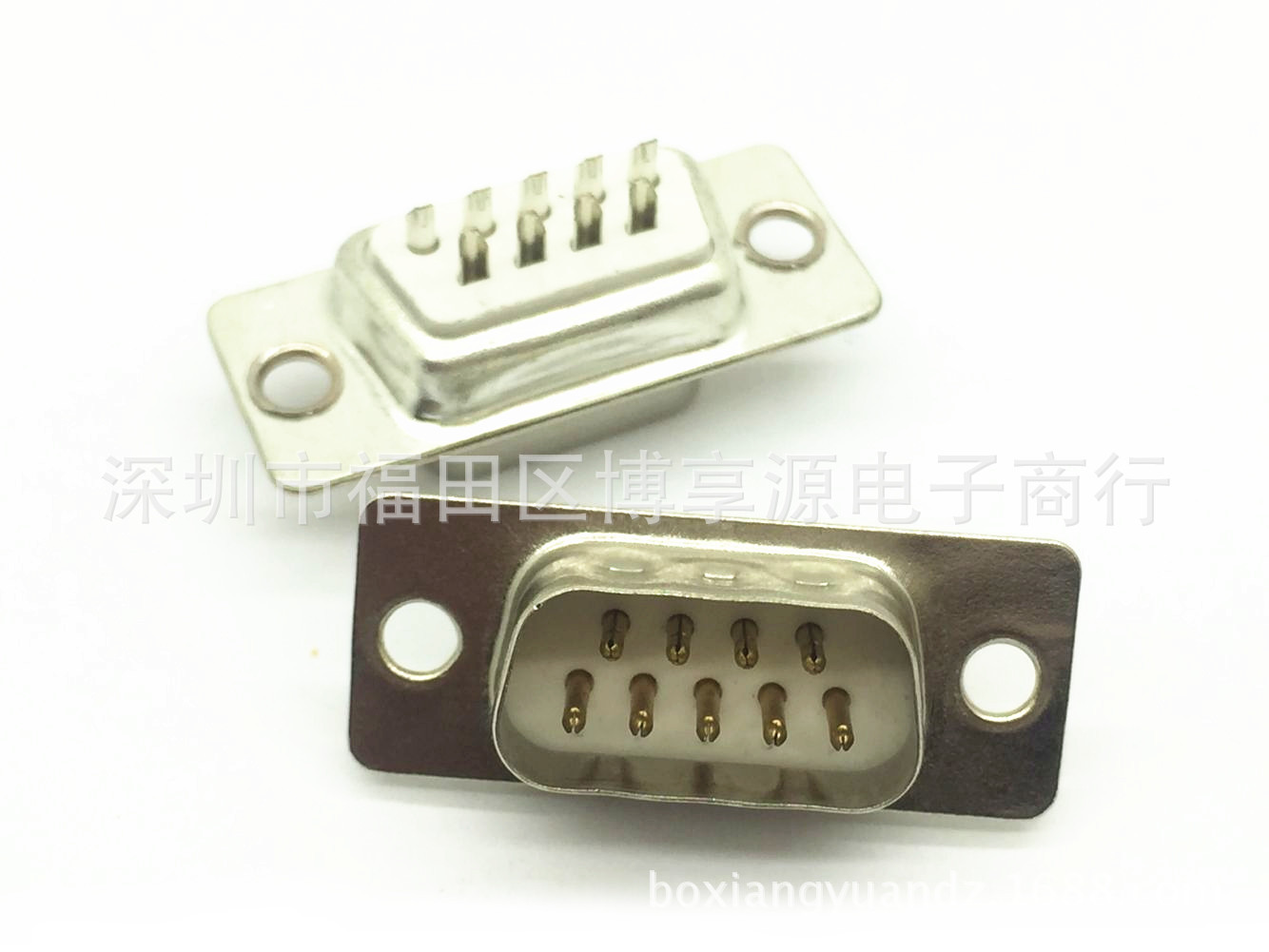 DB9公头 串口九针插头 白胶9针焊线式 RS232公座D-USB 连接器-阿里巴巴