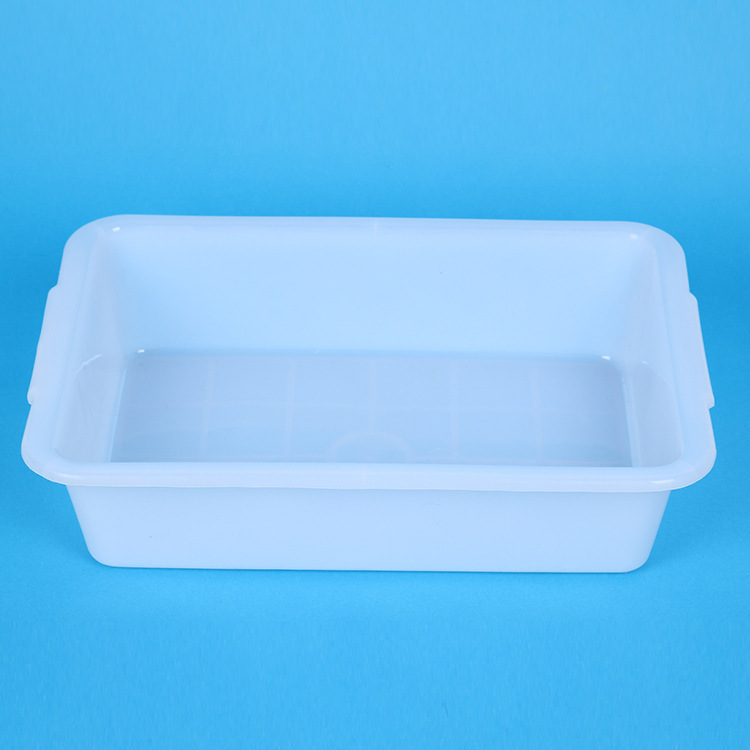 厂家供应 全新料加厚组白色塑料盒冷冻盒子 塑料冰盘食物冰盘