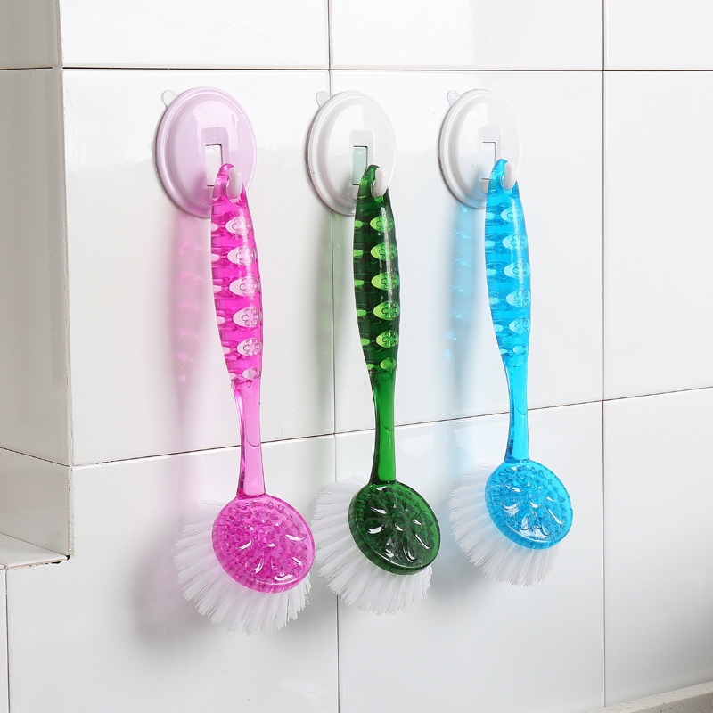 Factory direct candy color pot brush ~ crystal clear appearance (non-stick pan, pan special)