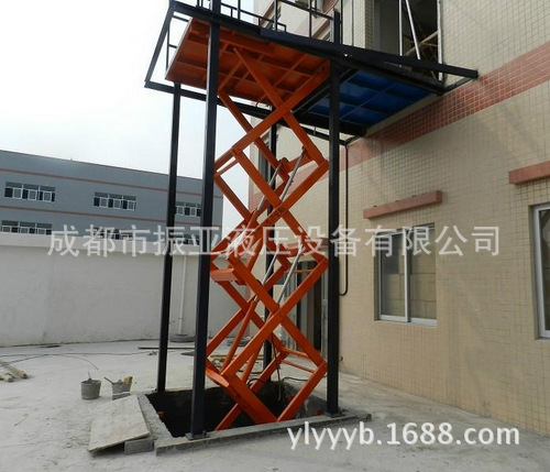 异形小型固定升降平台，液压剪叉式电动升降货梯，高空作业升降机