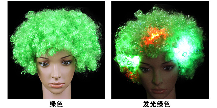 发光爆炸头假发_10