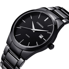 新品curren卡瑞恩8106时尚石英手表男士日本机芯男士防水钢带手表