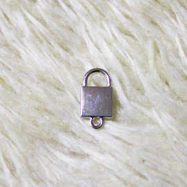 厂家批发锌合金属拉片 可定做各类小锁头 环保电镀金镀银工艺锁