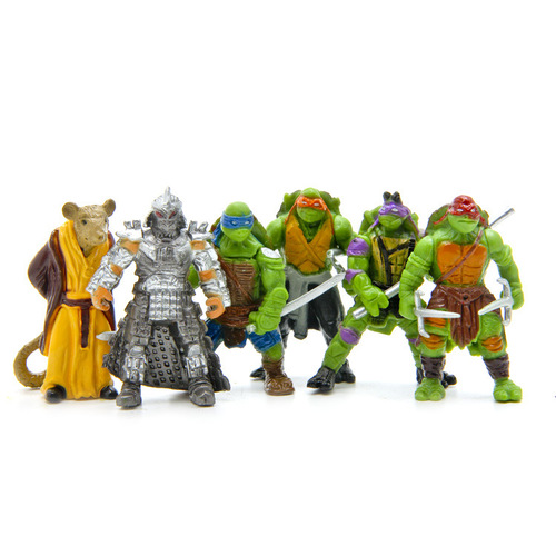 Cross-border hot-selling cartoon 6 second-generation turtle dolls DIY versatile Korean version landscaping dolls
