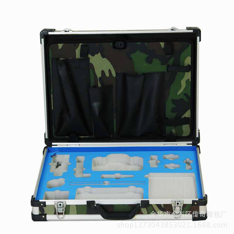 铝合金箱 展示箱 迷彩图铝箱工具箱铝合金手提箱厂家批发自定义