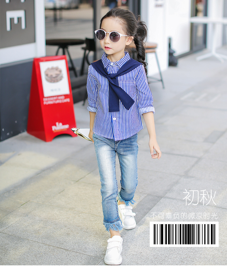 Chemise fille à manche longue - Ref 2088438 Image 6