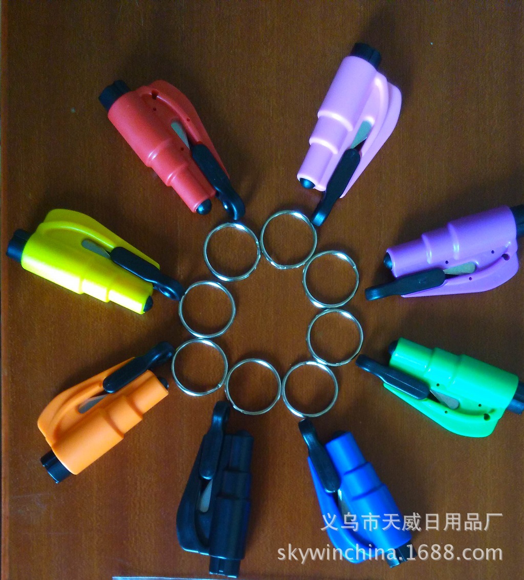 High quality mini safety hammer mini escape hammer window breaker keychain broken window artifact let profit clearance big promotion