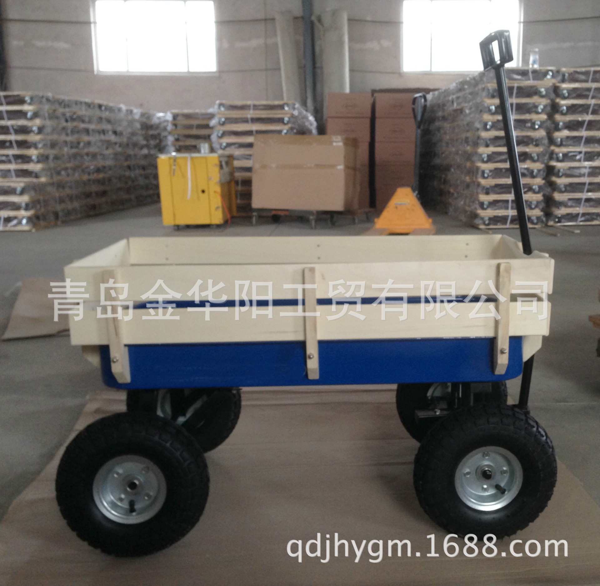 TC1801 木制移动维修工具车拖车bigfoot panel wagon阿里巴巴