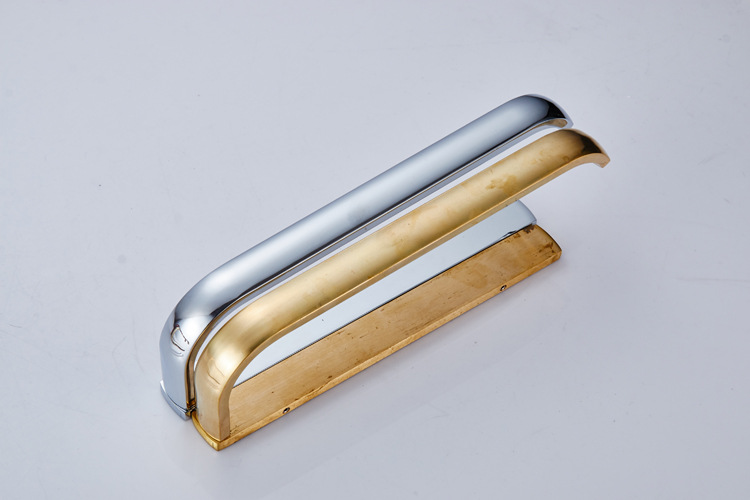 欧贝洁具加工厂全铜欧式复古毛巾架单杆镀铬卫浴五金挂件亮银色电