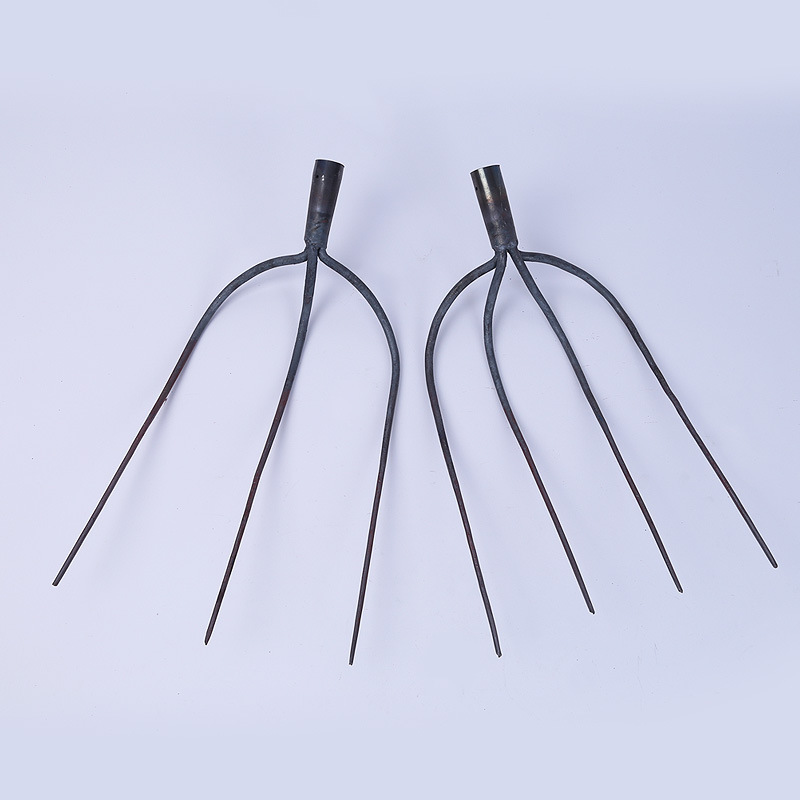 批发大草钢叉 三齿四齿草叉焊接锻打草堆叉 农具多齿木柄钢叉