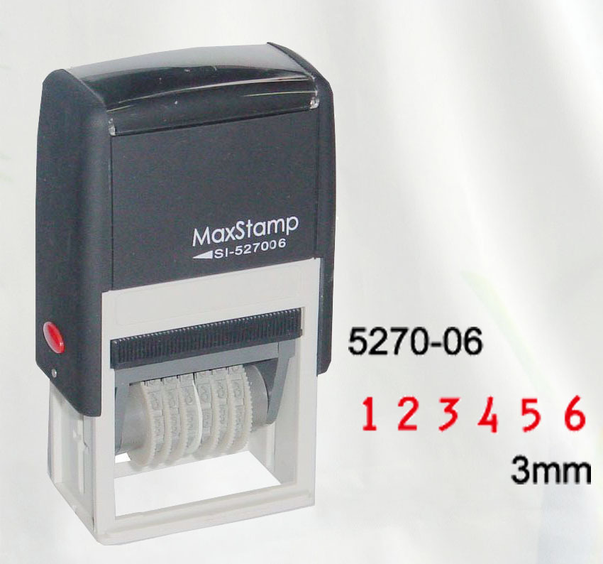 ��Ʒ������ӡ�£�5270-06���ͻ�īӡ���ָ�3MM6λ������ӡ