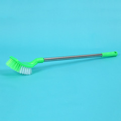 不鏽鋼方頭馬桶清潔刷子 長柄優質刷毛馬桶刷 衛生間衛生刷子